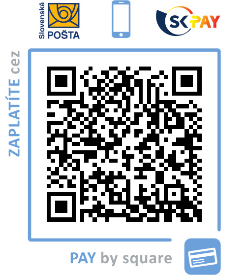 QR kód a údaje na darovanie